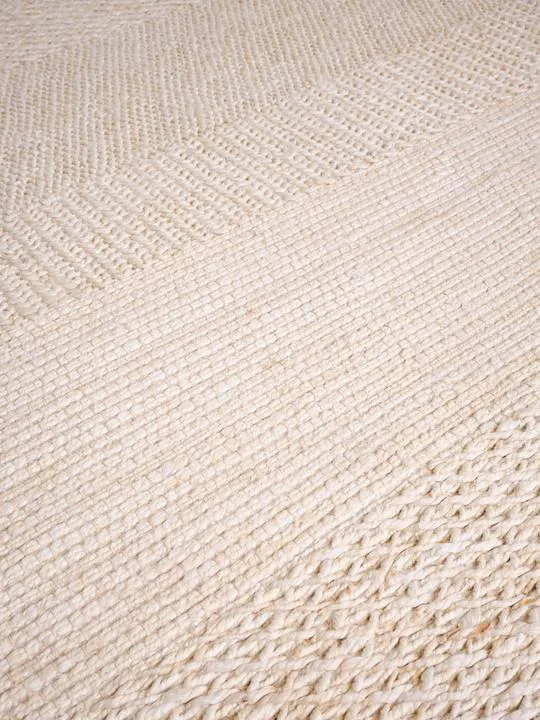 Knotty rug, White 170x240 cm Tom Dixon
