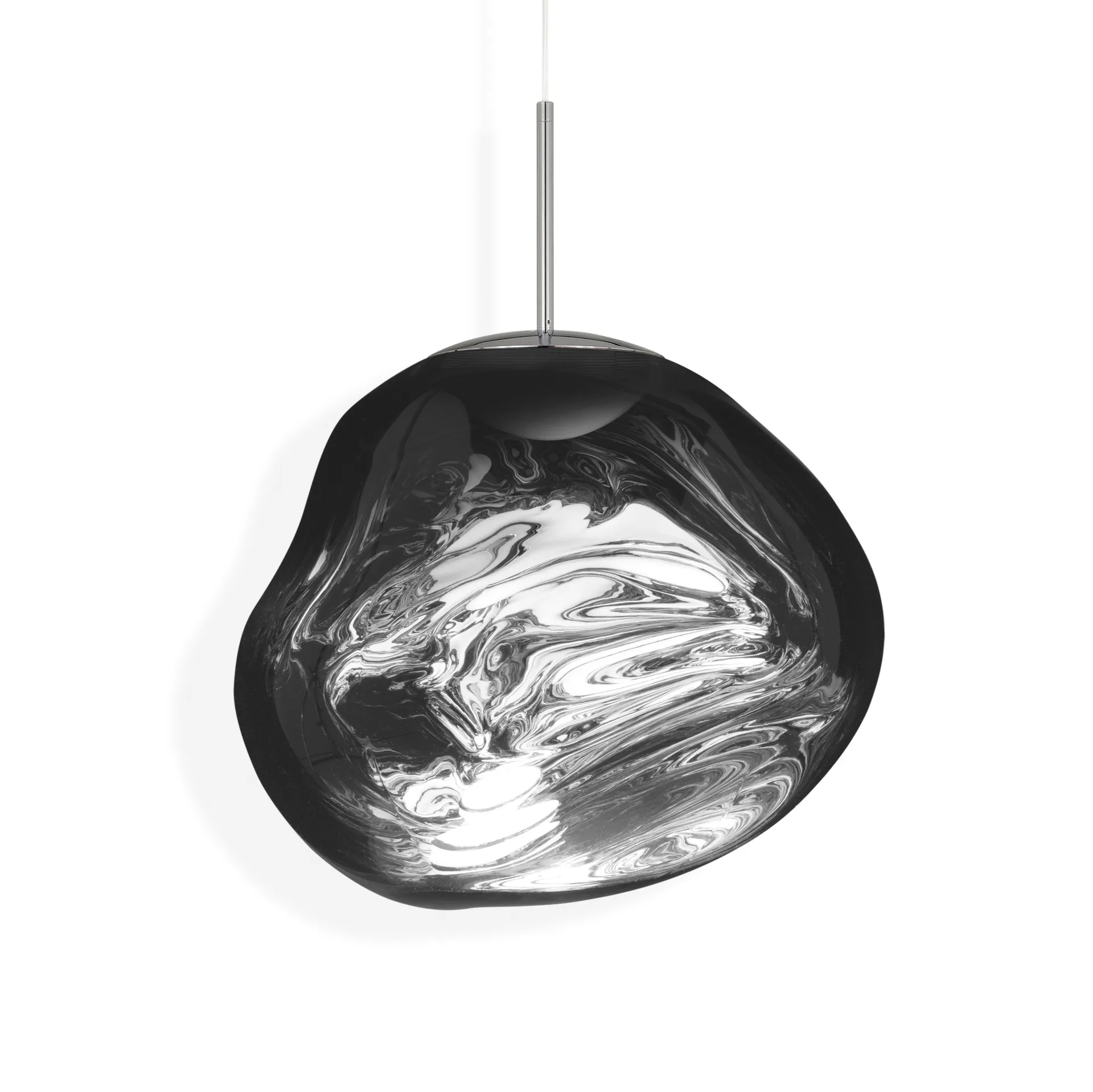 Melt LED pendant light, Chrome, medium 50x50 cm Tom Dixon