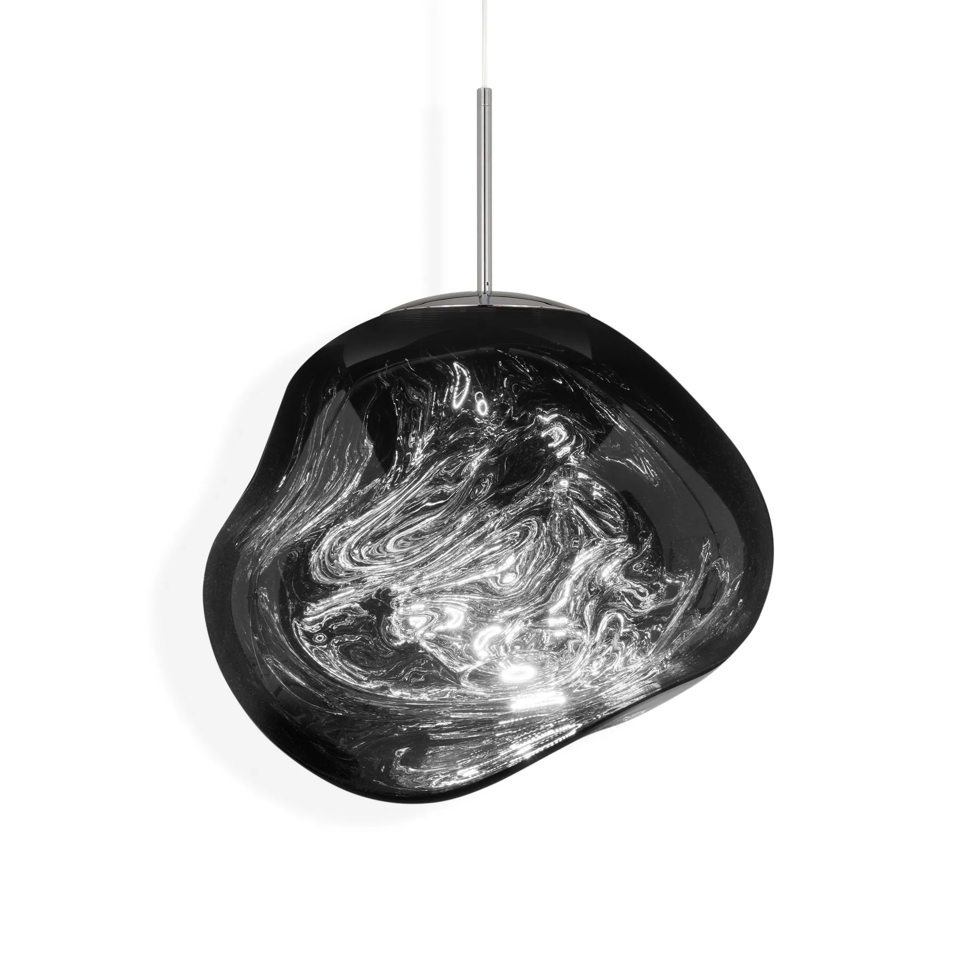 Melt LED pendant light, Chrome, medium 50x50 cm Tom Dixon