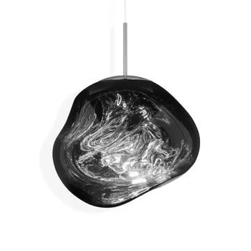 Melt LED pendant light - Chrome, medium 50x50 cm - Tom Dixon