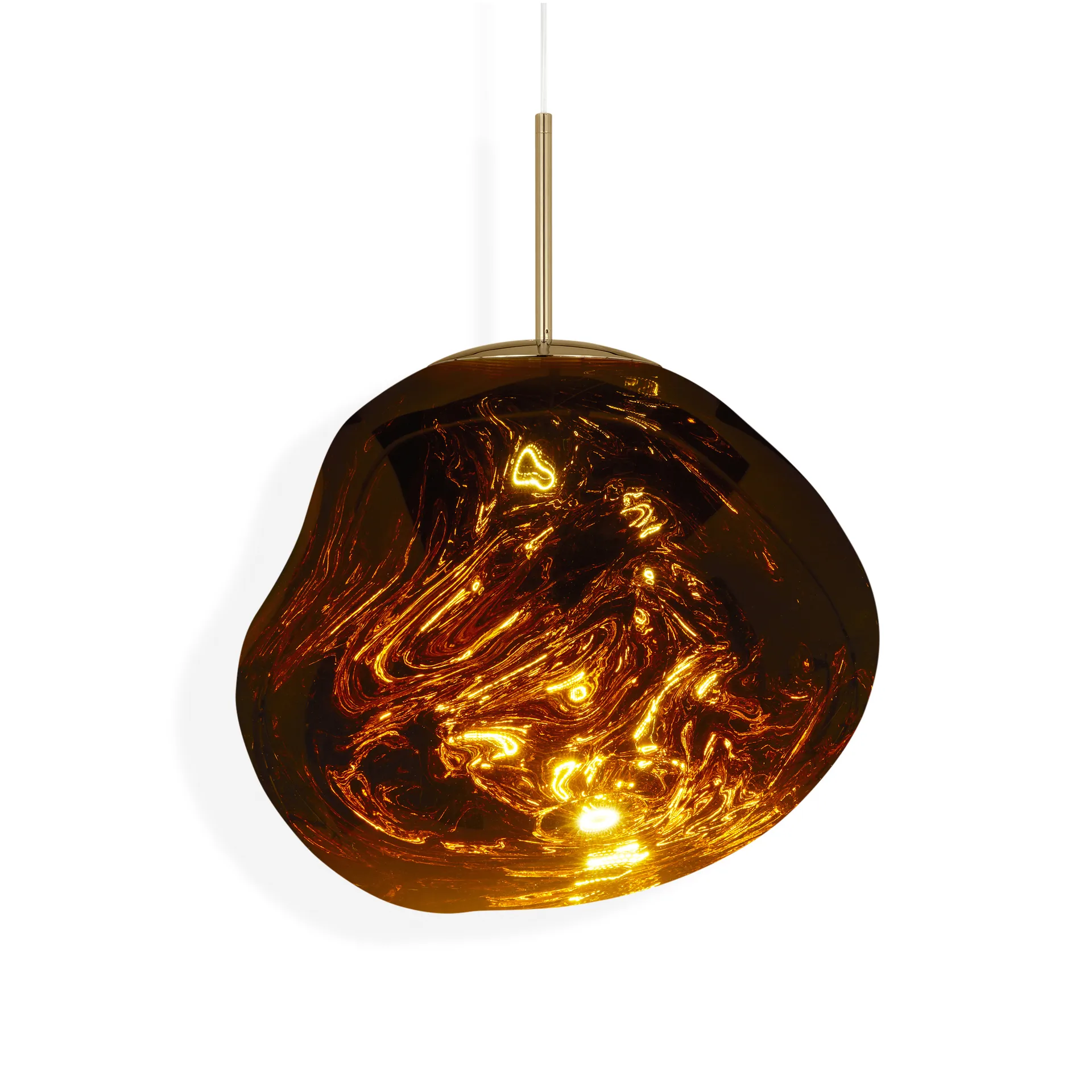 Melt LED pendant light, Gold, medium 50x50 cm Tom Dixon