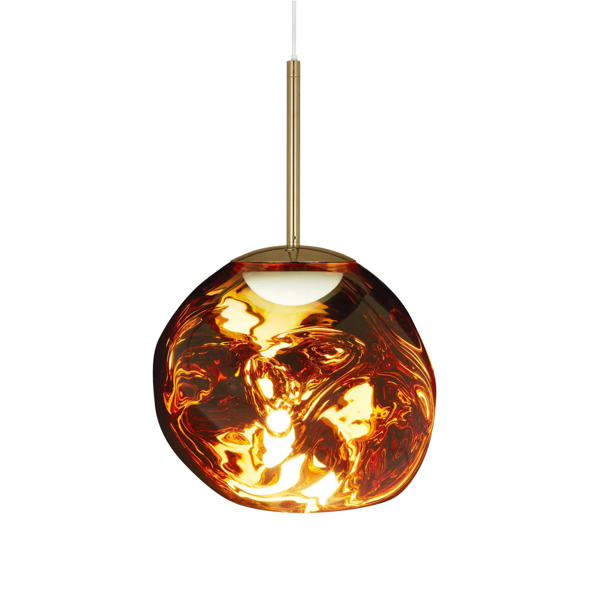 Melt LED pendant light, Gold, mini 27x28 cm Tom Dixon