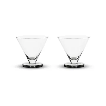 Puck cocktail glass 26 cl 2-pack - Clear - Tom Dixon