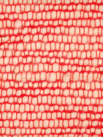 Thread felt 140x180 cm - Orange & White - Tom Dixon