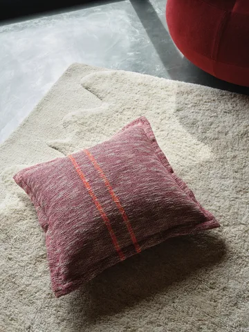 Track decorative cushion - Burgundy, 56x56 cm - Tom Dixon