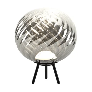 Whirl portable floor lamp - Silver-black - Tom Dixon