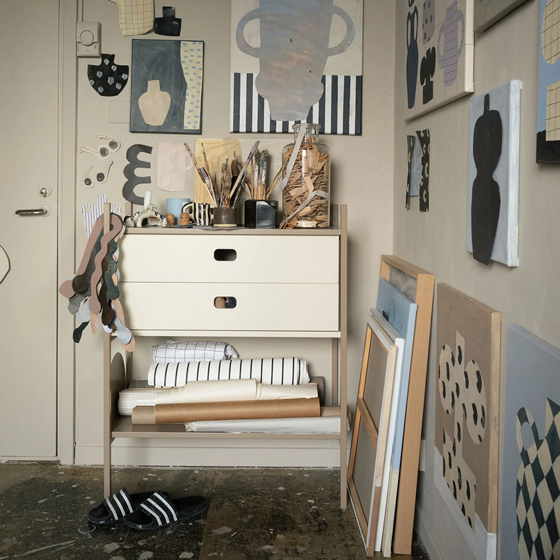 Portal bookcase small, Camel, 80 cm TÔNN furniture