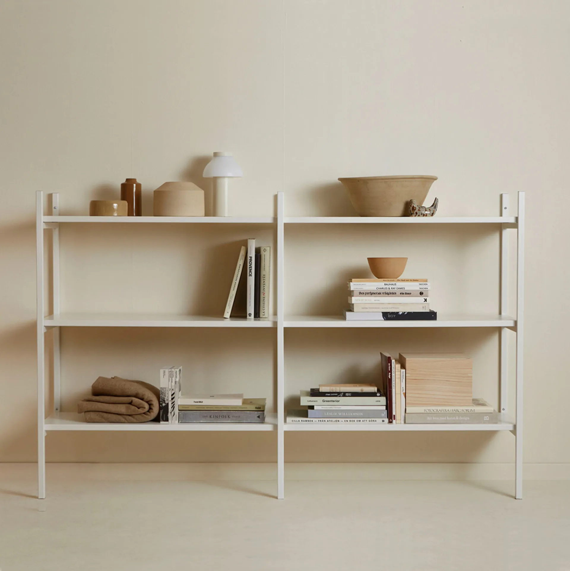 Portal bookcase small, Off white, 158 cm TÔNN furniture