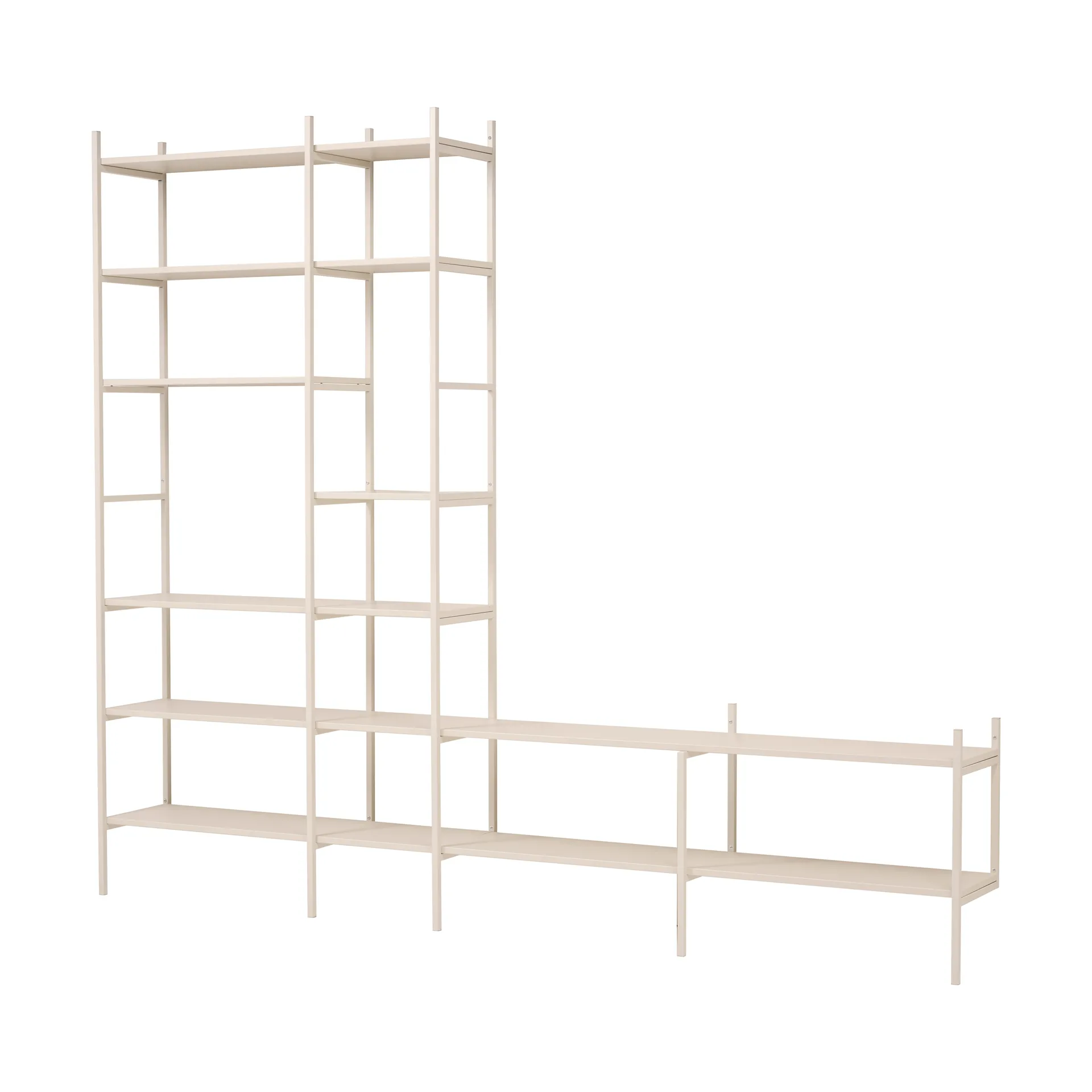 Portal TV shelf, Off white, 279 cm TÔNN furniture