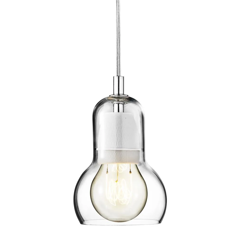 Bulb SR1 pendant, transparent cord &Tradition