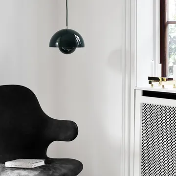 Catch JH15 chair - Divina 584 red-black lacquered steel - &Tradition