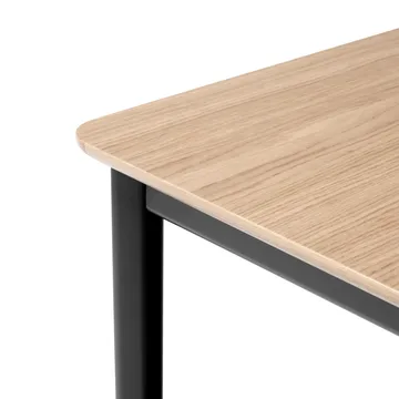 Drip HW116 dining table 83x193 cm - Black frame-clear lacq. oak - &Tradition