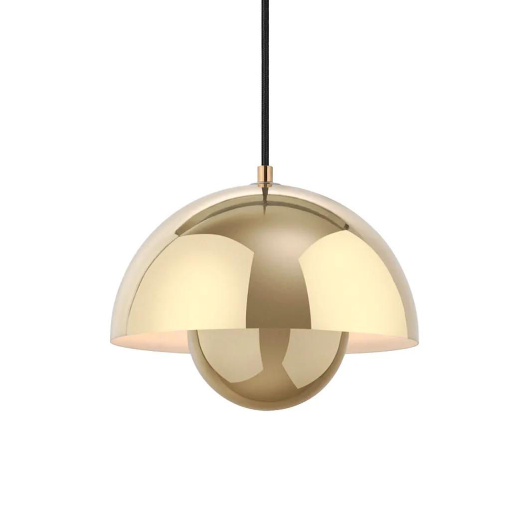 Flowerpot VP1 pendant lamp, Brass-plated &Tradition