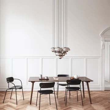 Flowerpot VP1 pendant lamp - polished steel - &Tradition