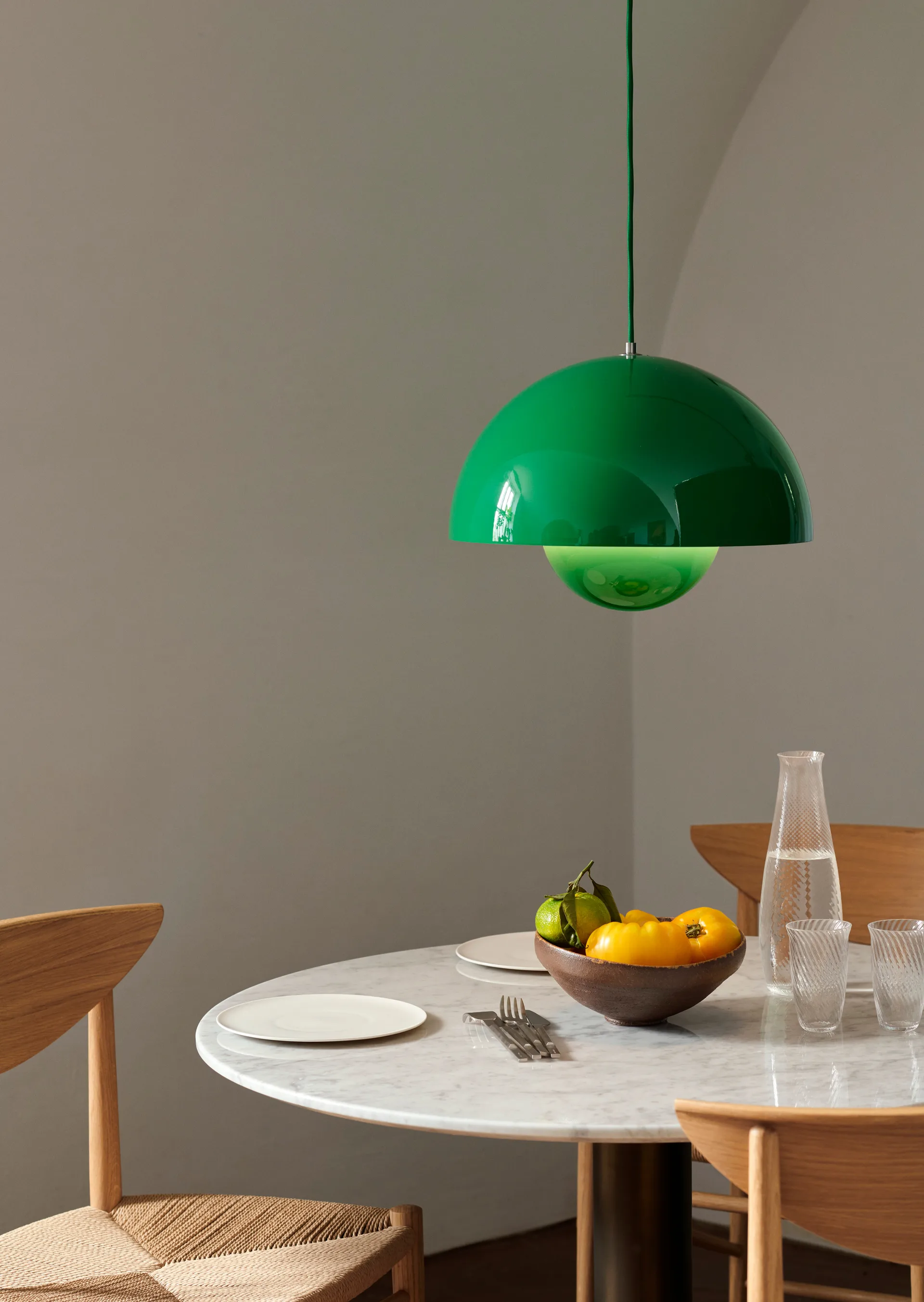 Flowerpot VP7 pendant lamp, Signal green &Tradition