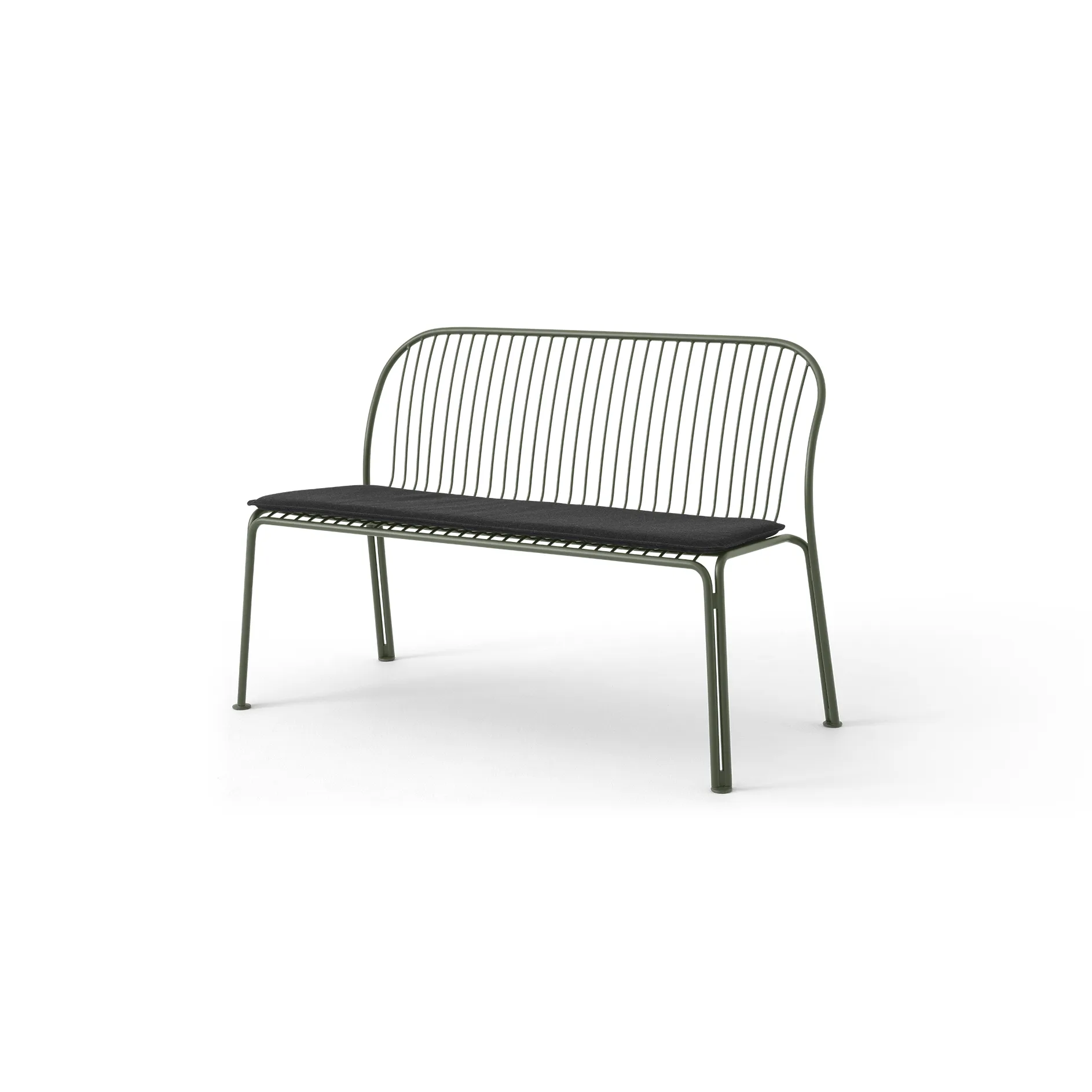 Thorvald SC111 bench, Bronze green, 129 cm &Tradition