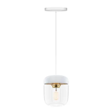 Acorn lamp shade white - polished brass - Umage