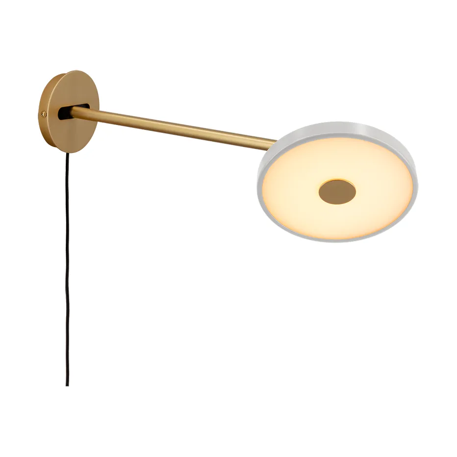 Asteria Wall wall lamp, Long, Nuance mist-brass Umage