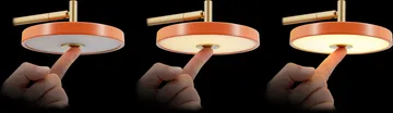 Asteria Wall wall lamp - Short, Nuance mist-brass - Umage