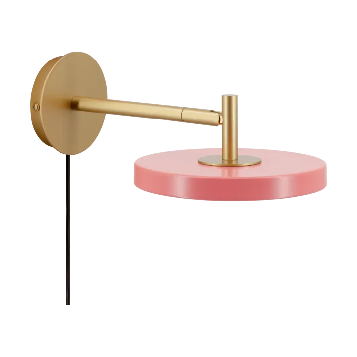 Asteria Wall wall lamp - Short, Nuance rose-brass - Umage