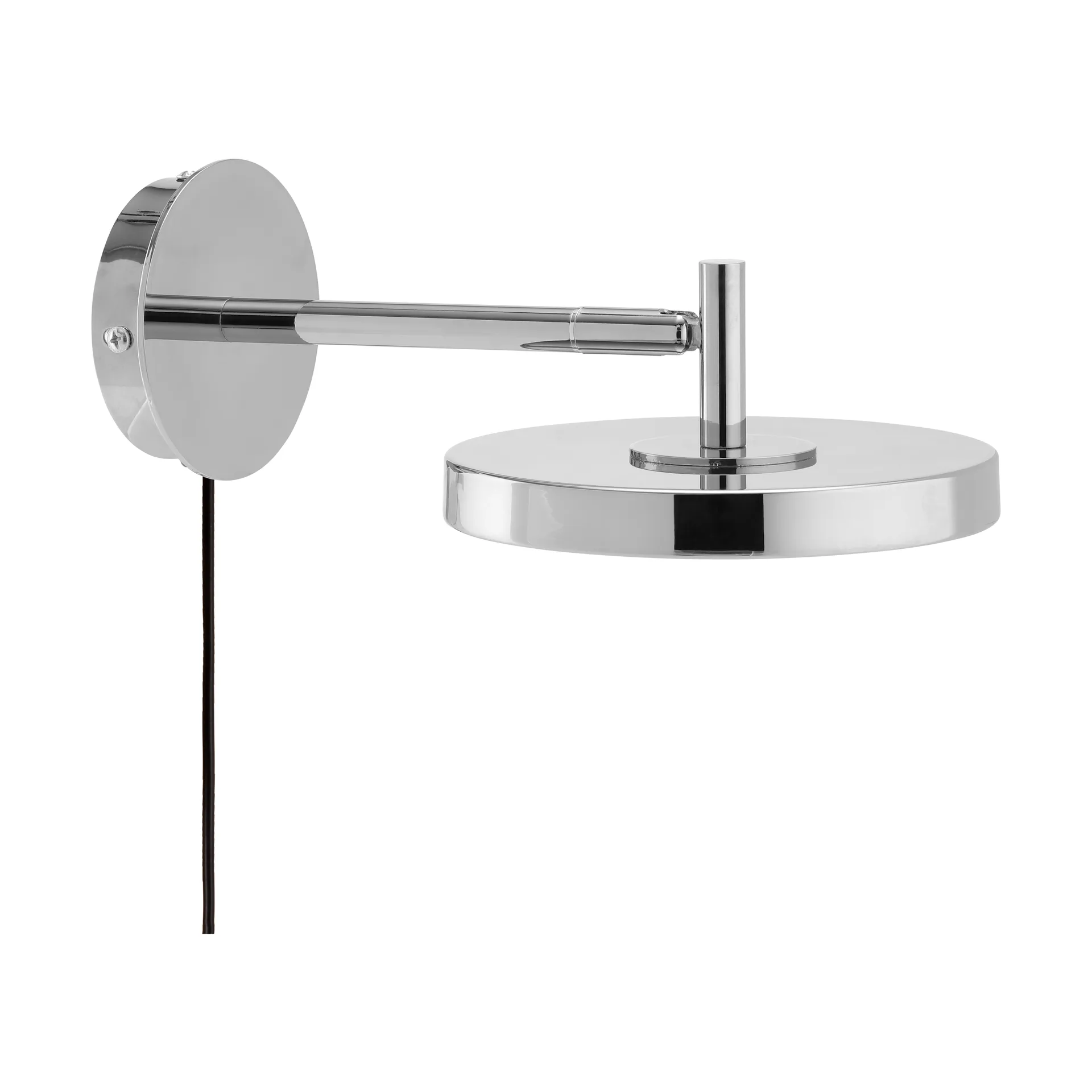 Asteria Wall wall lamp, Short, Polished steel Umage