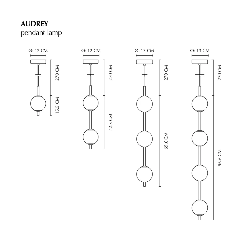 Audrey pendant 1, Brass Umage