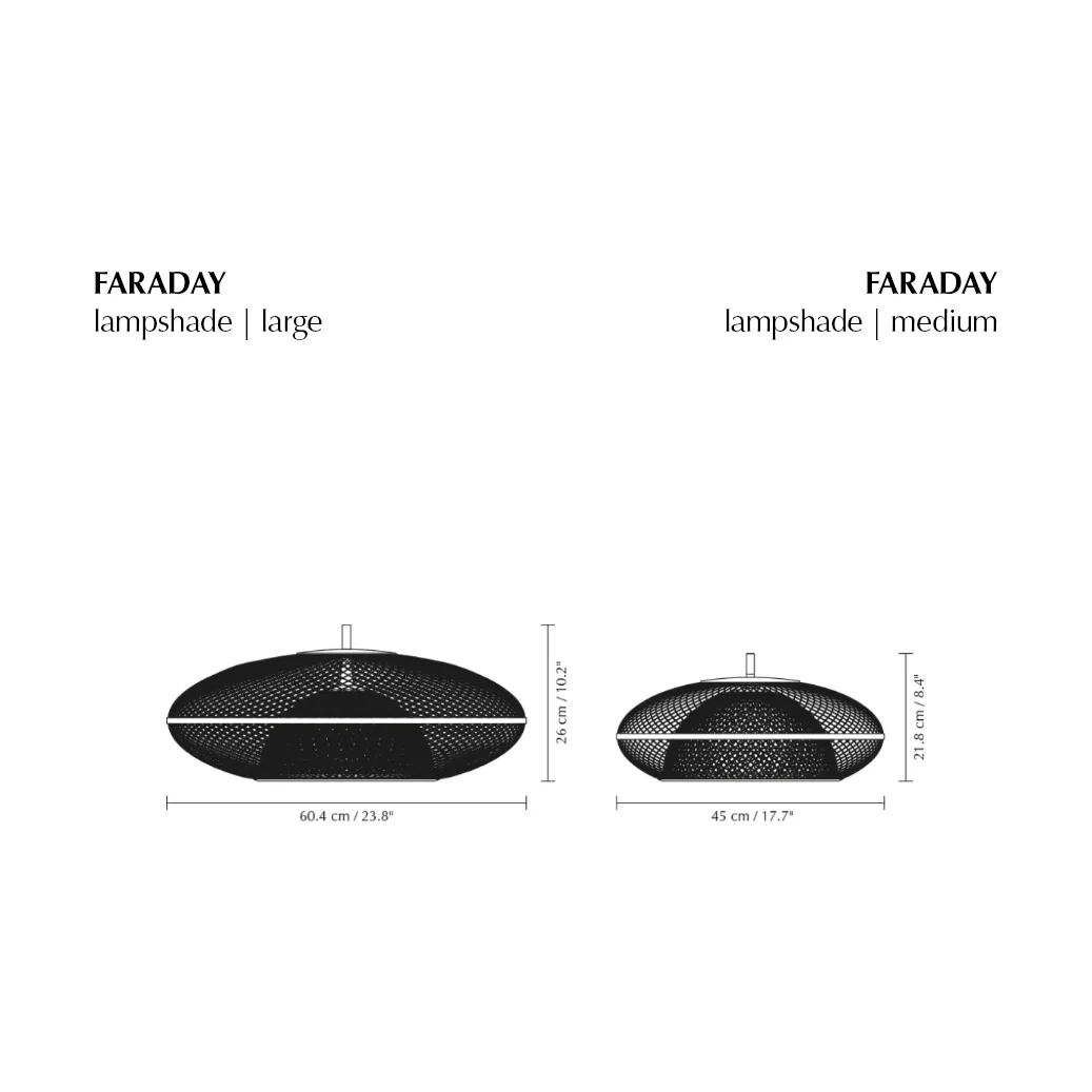 Faraday lampshade medium, Steel Umage
