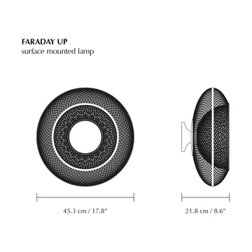 Faraday Up medium ceiling light - Brushed Brass - Umage