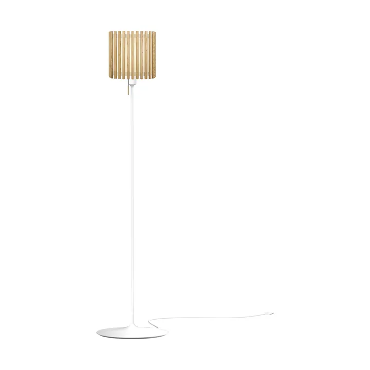 Komorebi floor lamp medium - Square oak-White - Umage