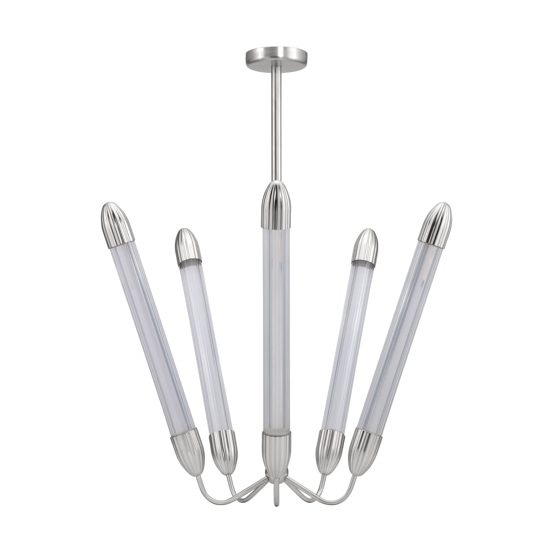 Lemon Squeeze Penta long ceiling lamp, Polished steel Umage