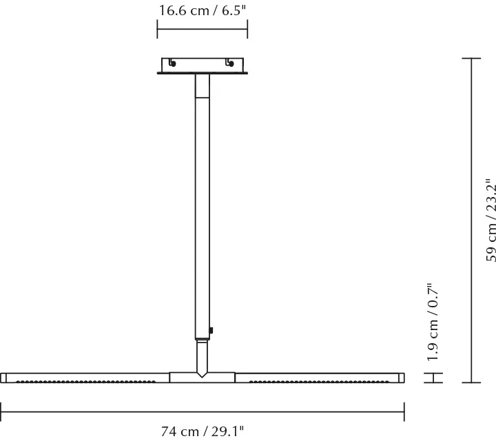Omni Ceiling ceiling lamp, Black Umage