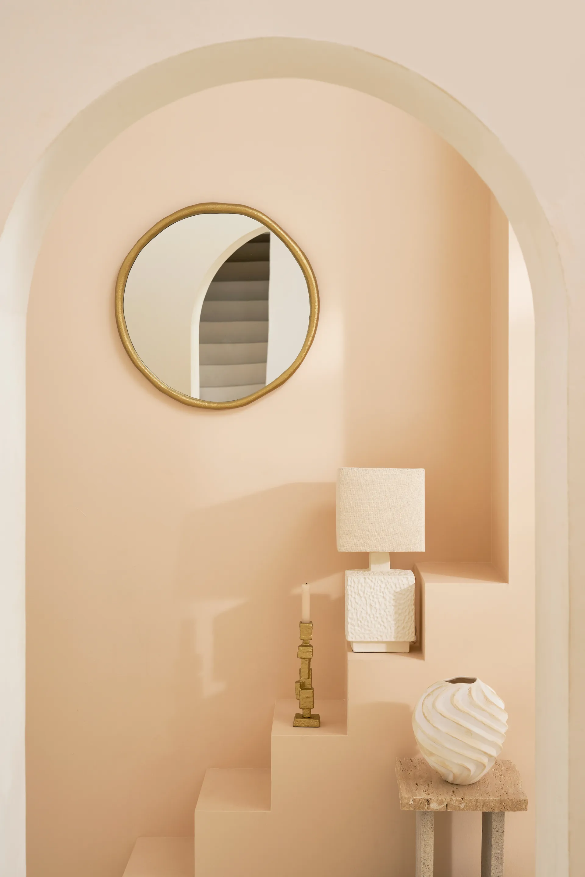 Rox mirror Ø60 cm, Gold URBAN NATURE CULTURE
