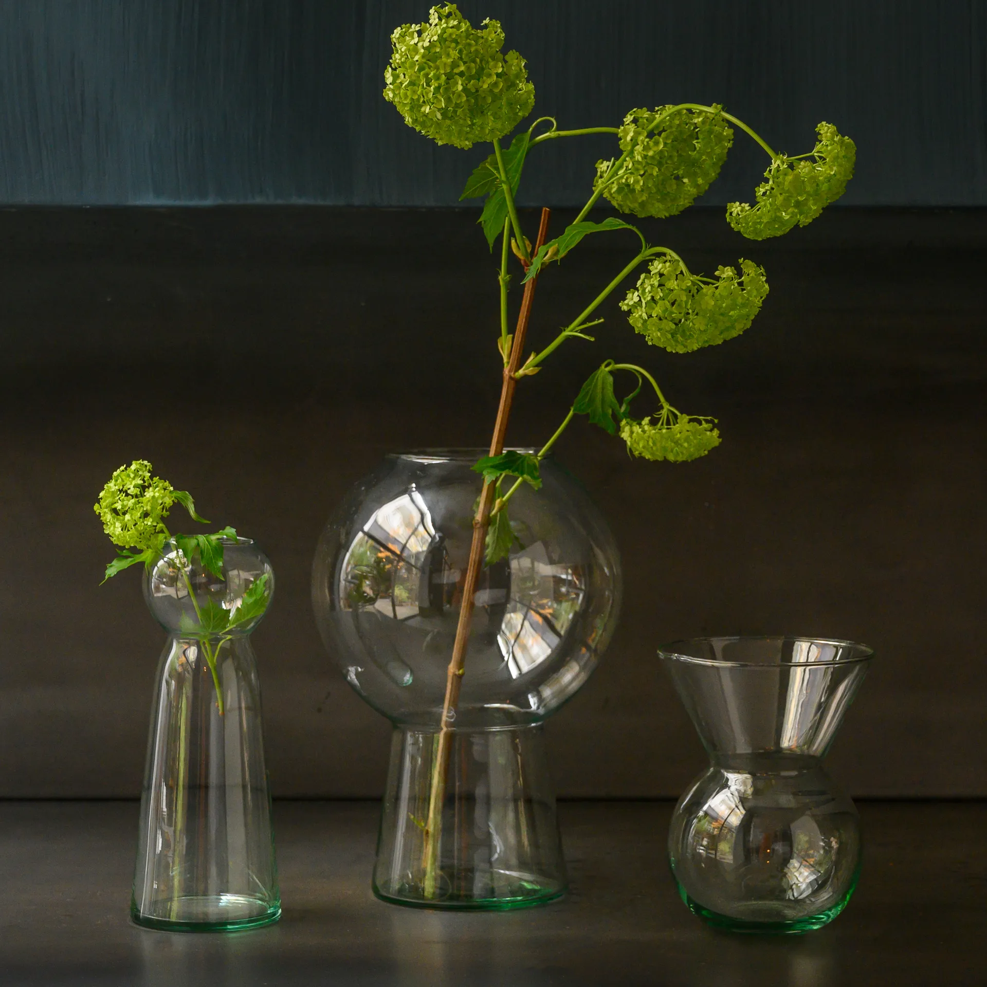 UNC vase recycled glass L 24.9 cm, clear URBAN NATURE CULTURE
