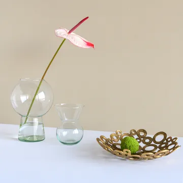 UNC vase recycled glass L 24.9 cm - clear - URBAN NATURE CULTURE