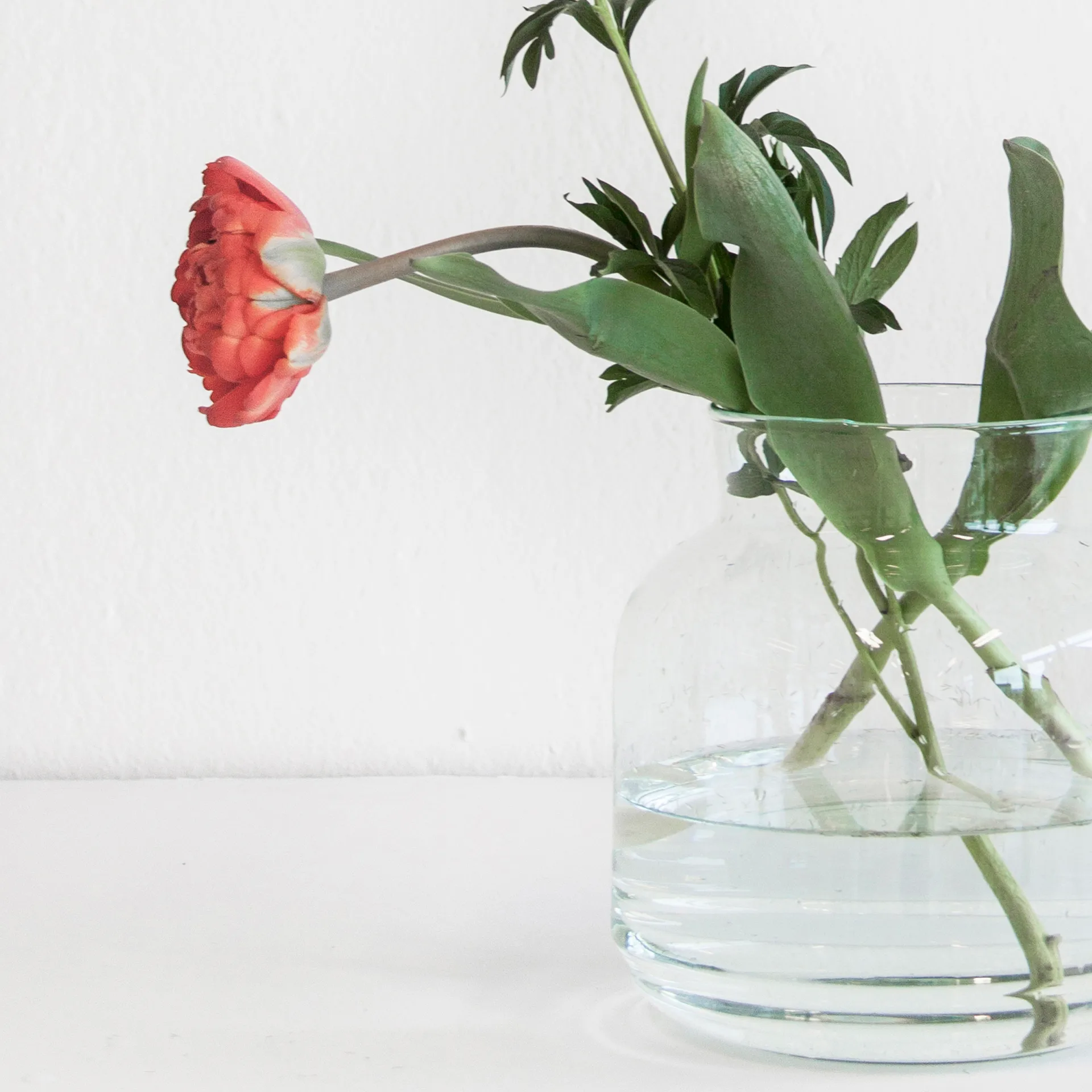 Vase recycled glass 23 cm, Clear URBAN NATURE CULTURE