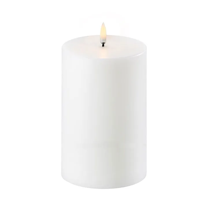 Uyuni LED Block candle white Ø10.1 cm - 15.2 cm - Uyuni Lighting