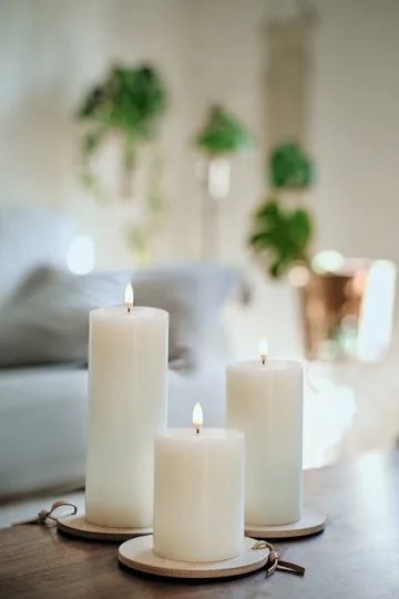Uyuni LED Block candle white Ø7.8 cm - 15.2 cm - Uyuni Lighting