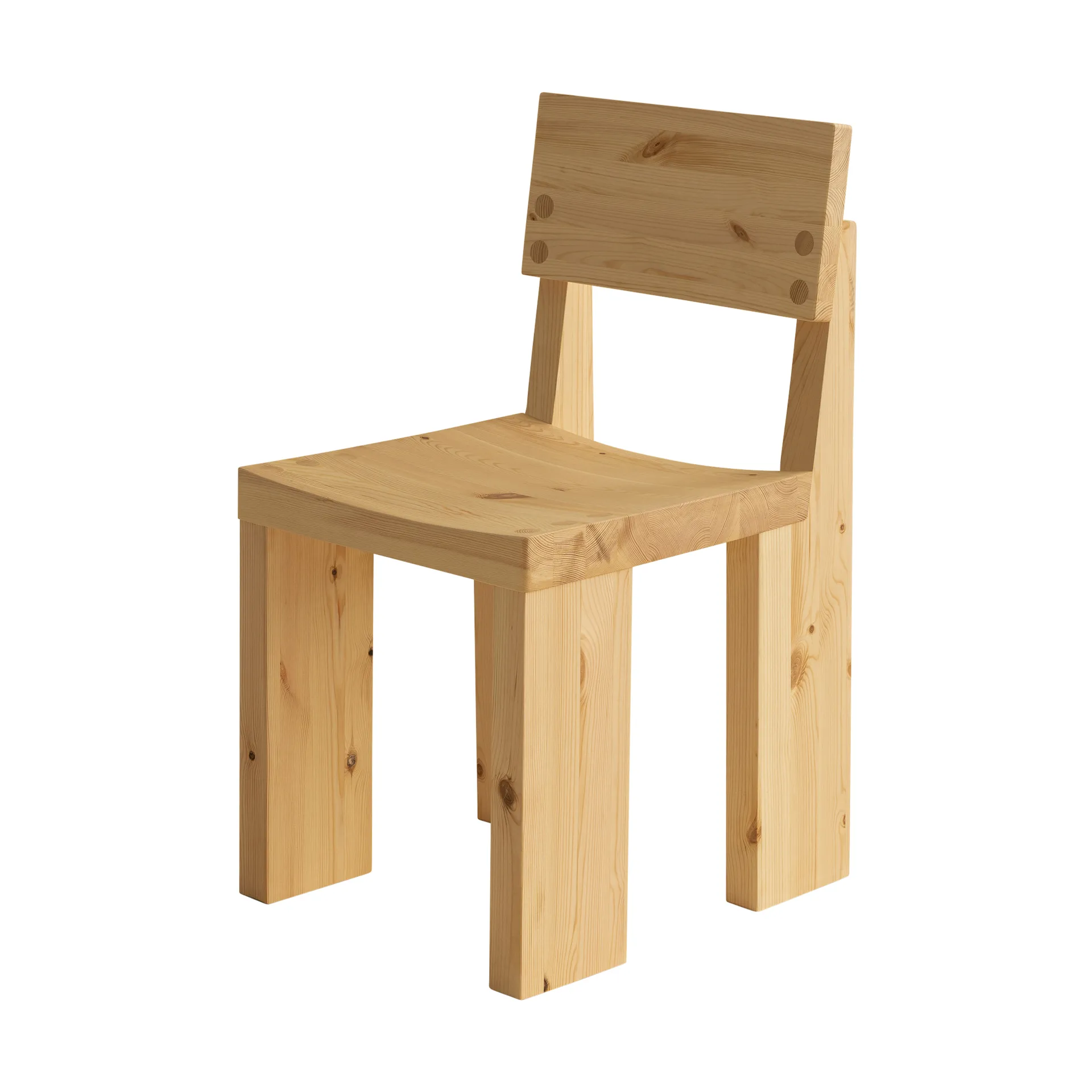 001 Dining Chair chair, Matte oil-waxed pine Vaarnii