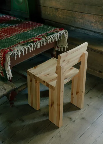 001 Dining Chair chair - Matte oil-waxed pine - Vaarnii