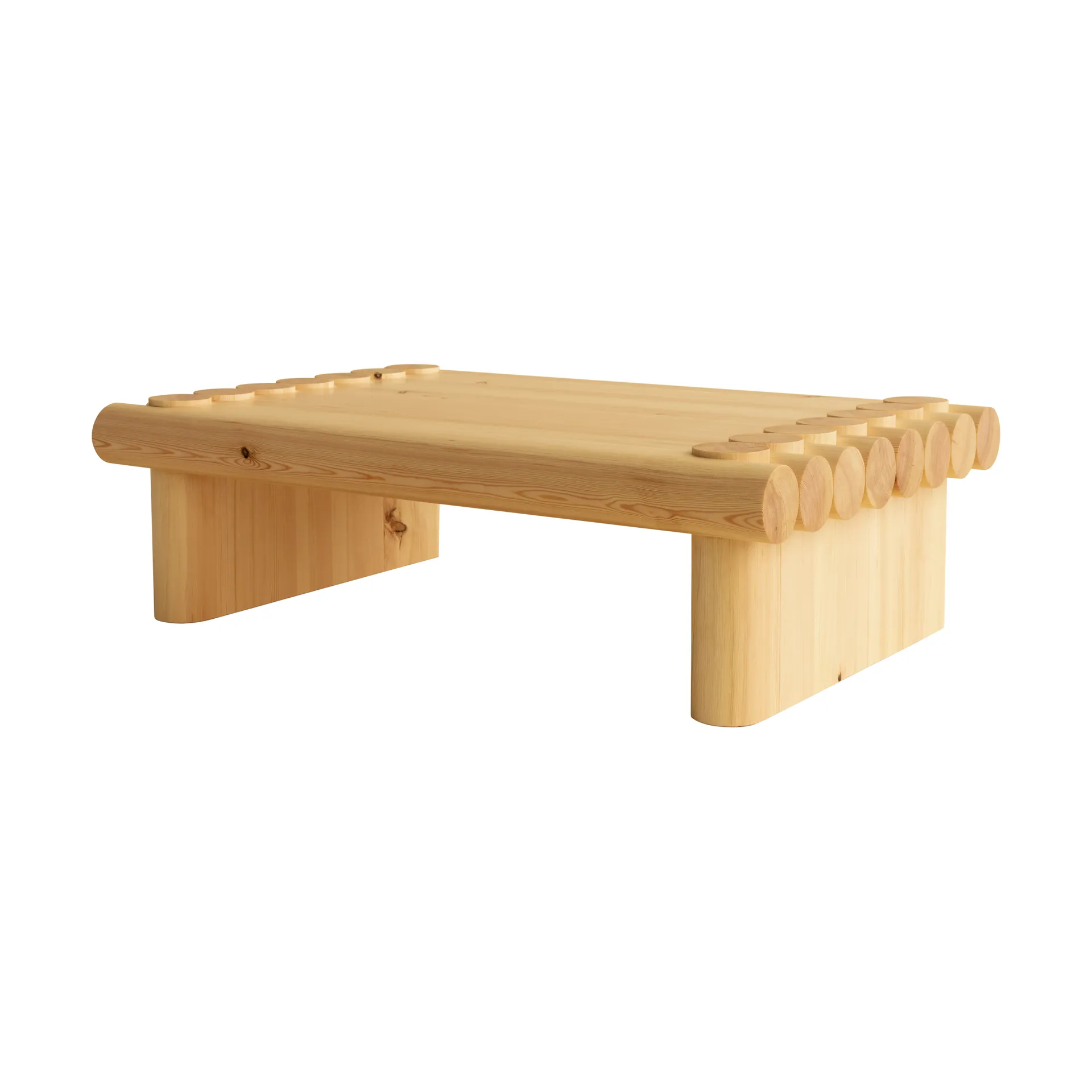 004 Coffee Table coffee table, Matte oil-waxed pine, 120x80x35 cm Vaarnii