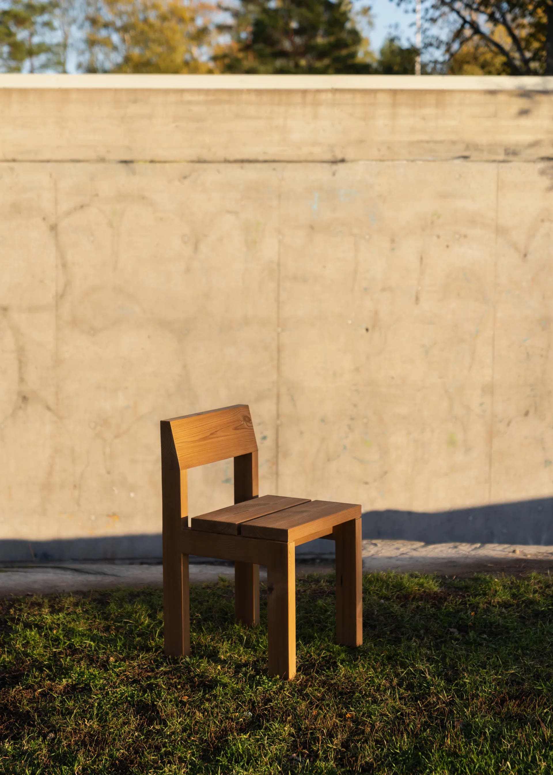 013 Osa Outdoor Dining Chair chair, Matte oil-waxed pine Vaarnii