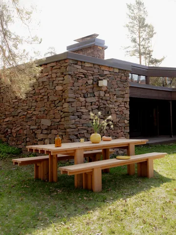 013 Osa Outdoor Table - Thermally treated pine, 182x75x78 cm - Vaarnii