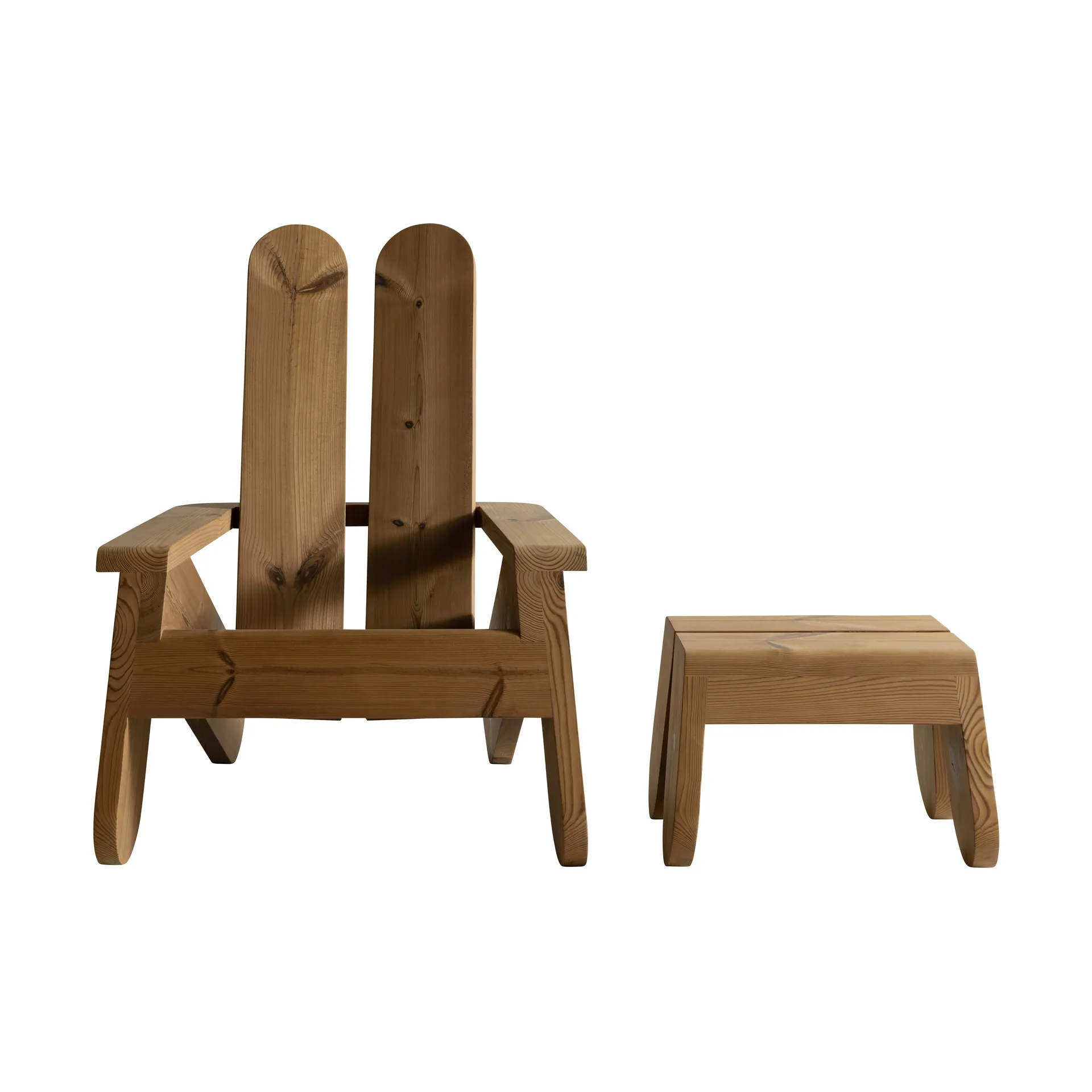 015 Peace Outdoor Foot Stool footstool, Thermally treated pine Vaarnii