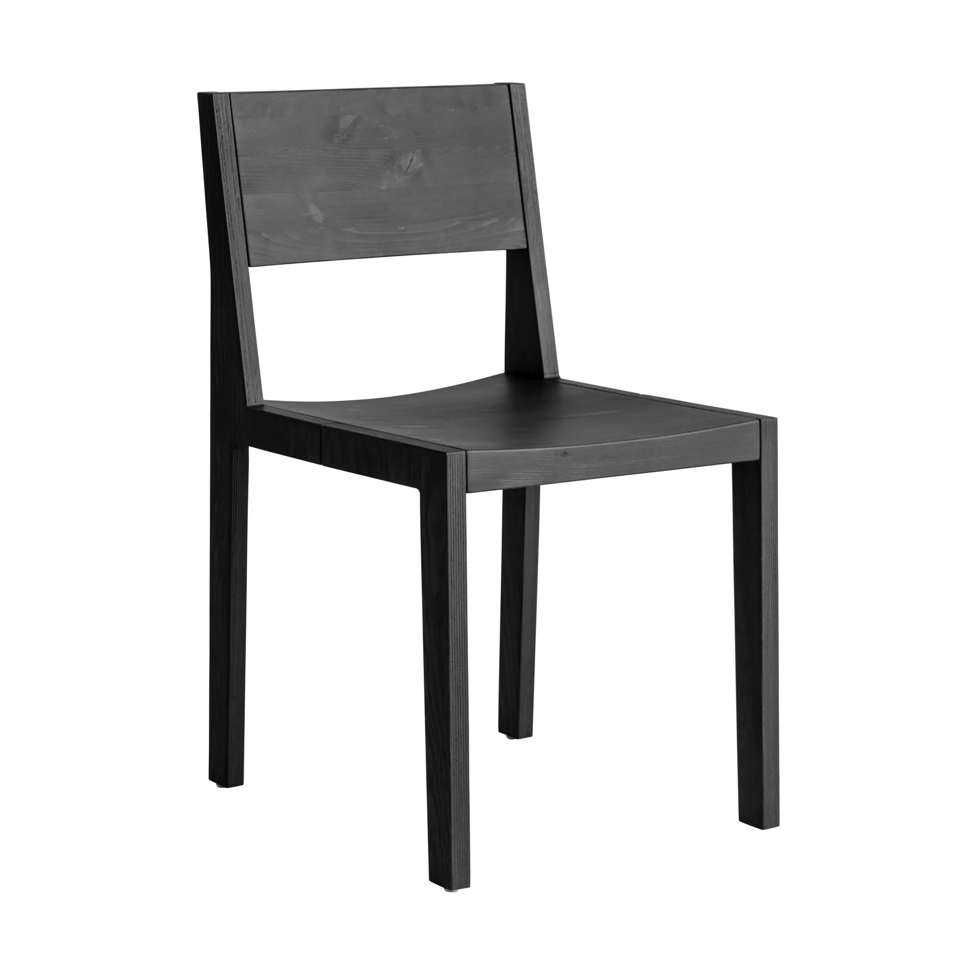 016 Maasto Dining Chair chair, Black-stained pine Vaarnii