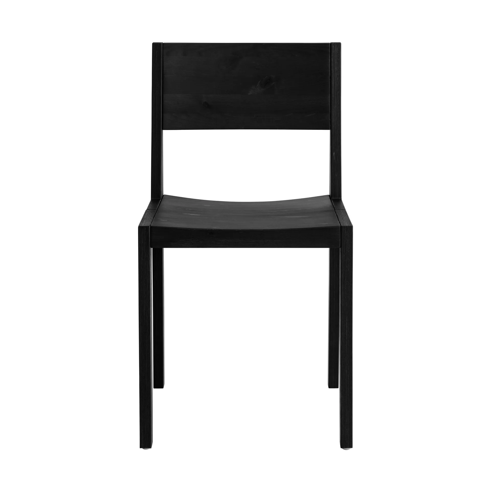016 Maasto Dining Chair chair, Black-stained pine Vaarnii