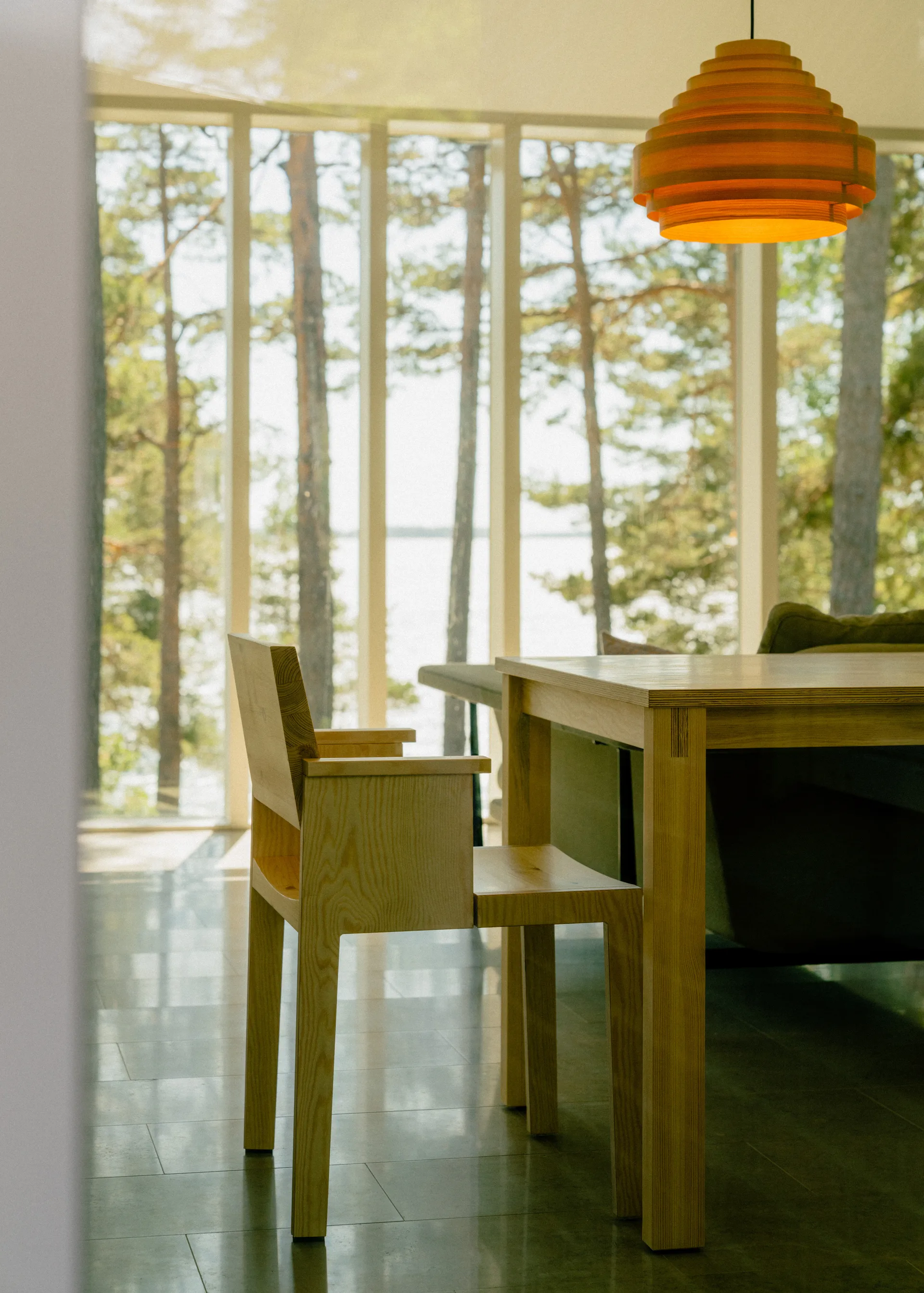 016 Maasto Table, Matte oil-waxed pine, 200x90x75 cm Vaarnii