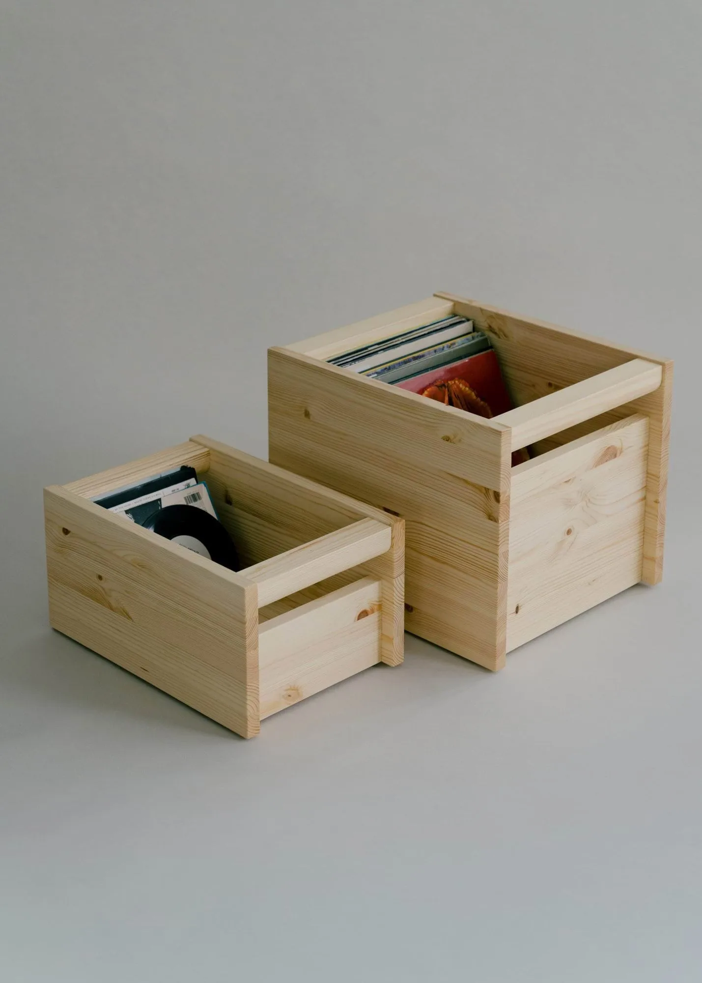 020 Koppa Crate storage box, Oil-waxed pine, large 38x43x36 cm Vaarnii