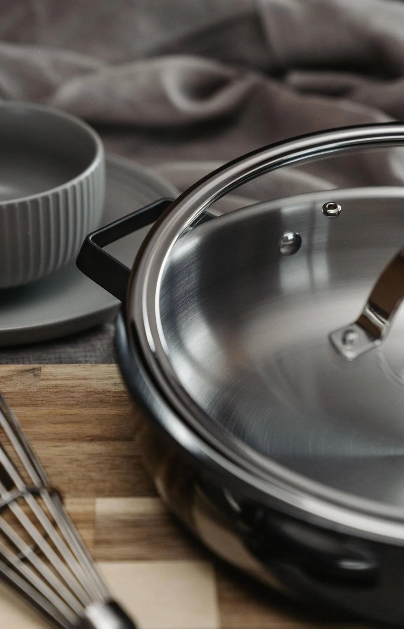 Basic glass lid, Silver, Ø28 cm Vargen & Thor