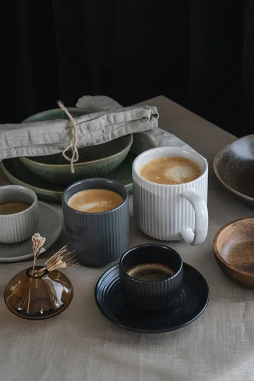 Duga mug 20 cl 4-pack - White. sandgrey. antracit. black - Vargen & Thor