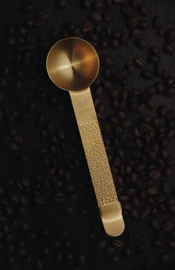 Frost coffee scoop with clip - Brass, 20 ml - Vargen & Thor
